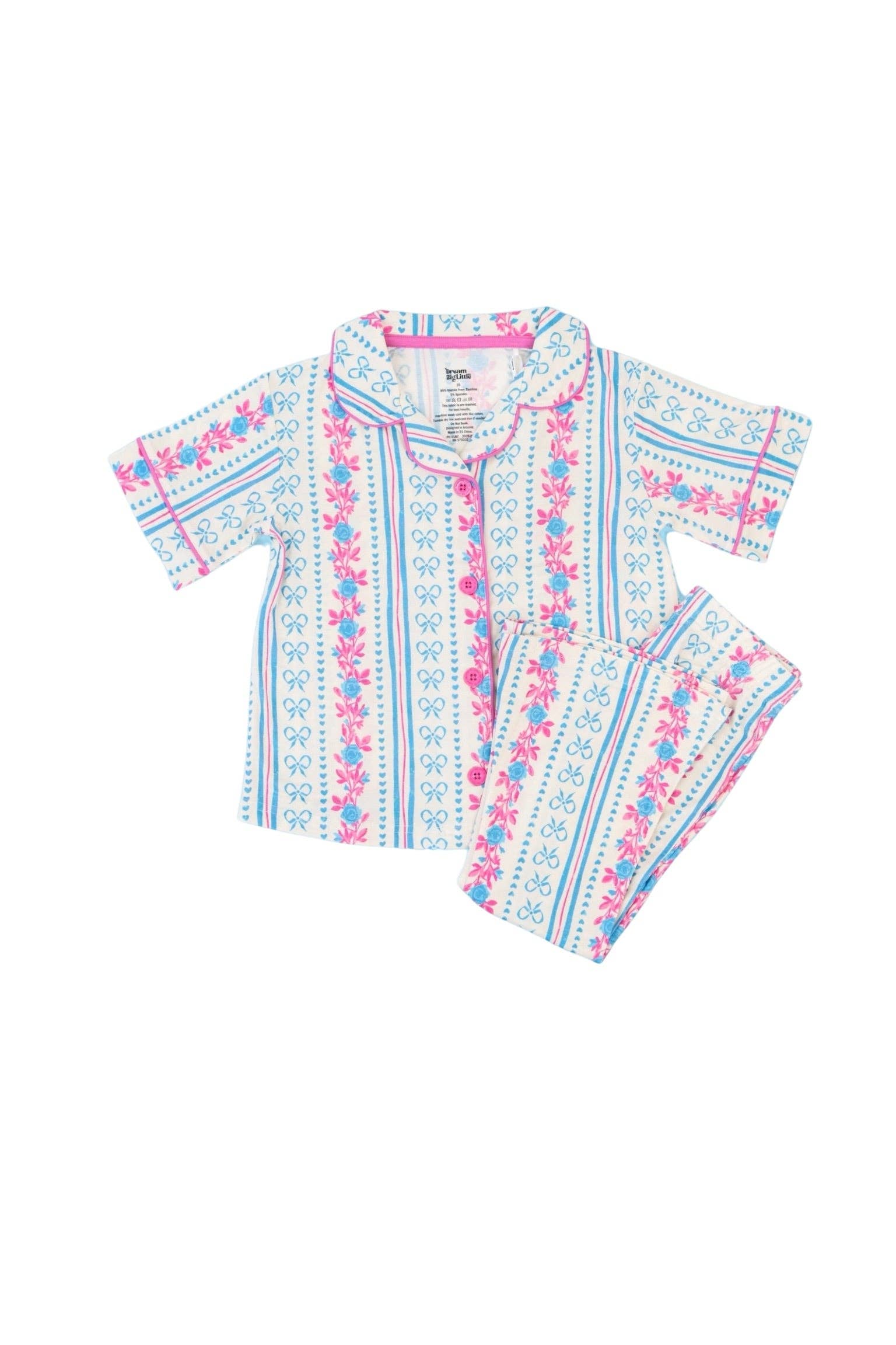 Dream Big Little Co. - Wholesale Sleepwear Set - Kids - PETITE POSIE DREAM GIRL'S FLARE SET13