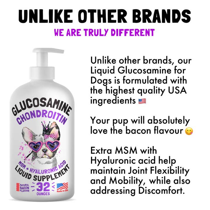 LEGITPET - Wholesale Pet Supplement - Cat/Dog - Liquid Glucosamine with Chondroitin, MSM & Hyaluronic Acid