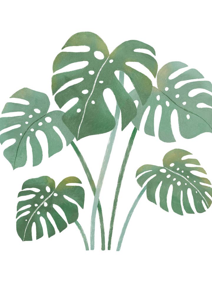 YATSUNI - Stickers muraux - Feuille de monstera (S1563) for wholesale by LILIPINSO