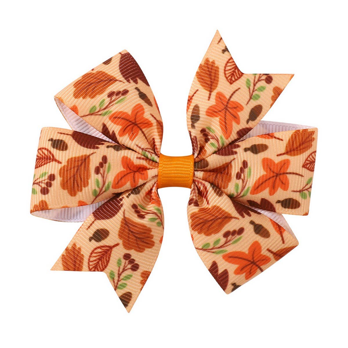 ACCITY - Wholesale Hair Clip - Kids - Thanksgiving Turkey Pumpkin Tail Hair Clip_CWAHA66812