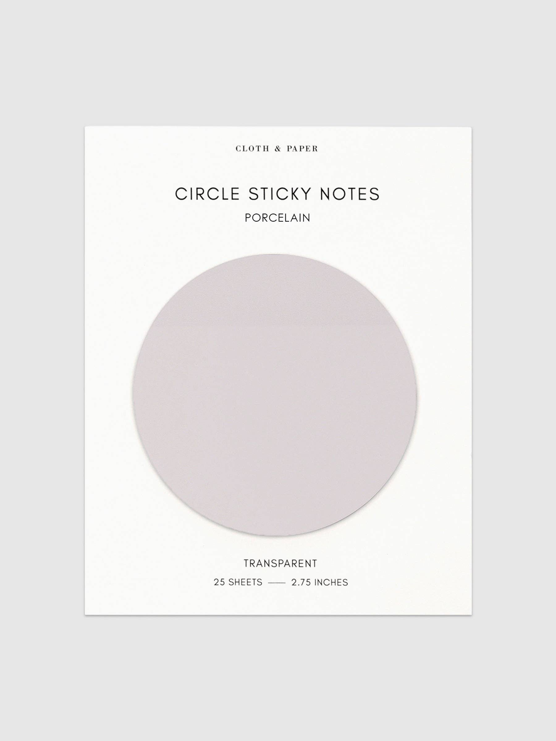 Cloth & Paper - Wholesale Sticky notes - Transparent Circle Sticky Notes26