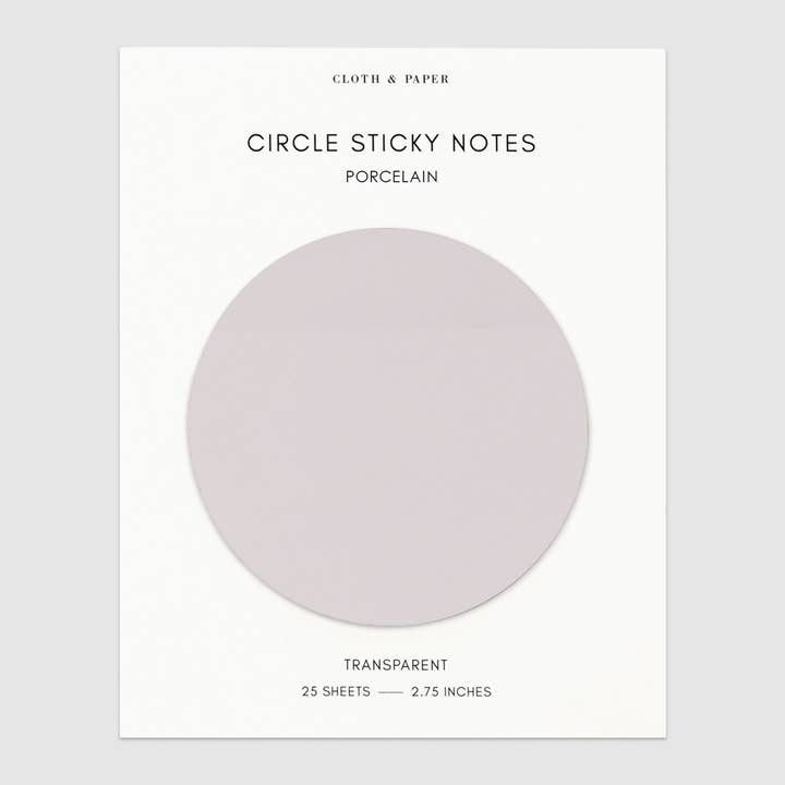 Cloth & Paper - Wholesale Sticky Notes - Transparent Circle Sticky Notes22