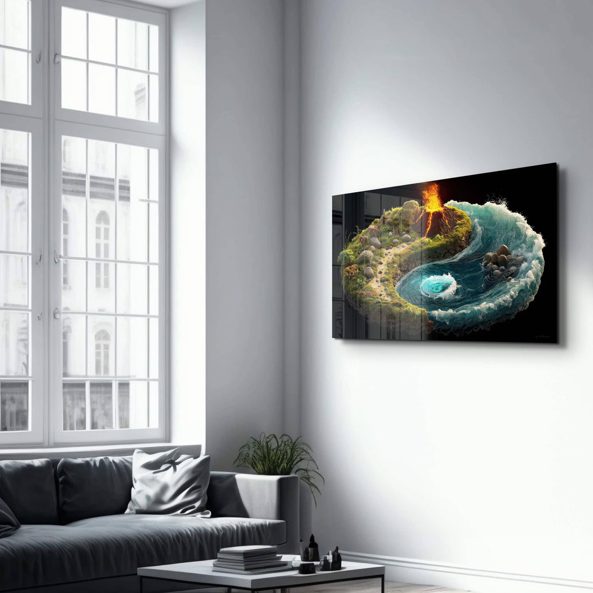 Artdesigna KG - Venta al por mayor Ilustración - Fuerzas del Equilibrio - Arte en Vidrio para Pared3