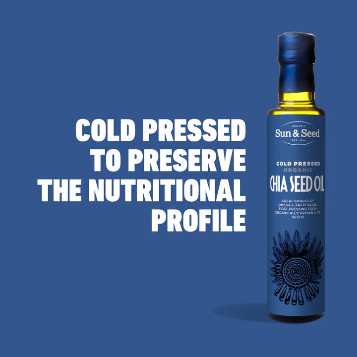 Sun & Seed – Engroshandel Madlavningsolie – Koldpresset Økologisk Chia Seed Oil 250ml2