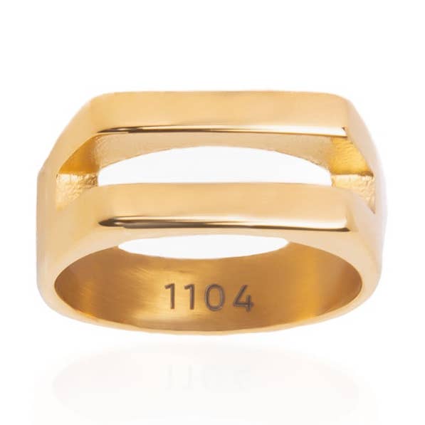 ÁGÚ2212 Anel Ouro por atacado de 1104 by MAR