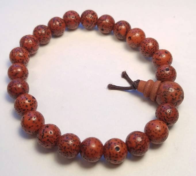 Namu Baru Inc. - Wholesale Beaded Bracelet - Red Lotus Seed Beaded Bracelet - Wrist Mala - 8mm3