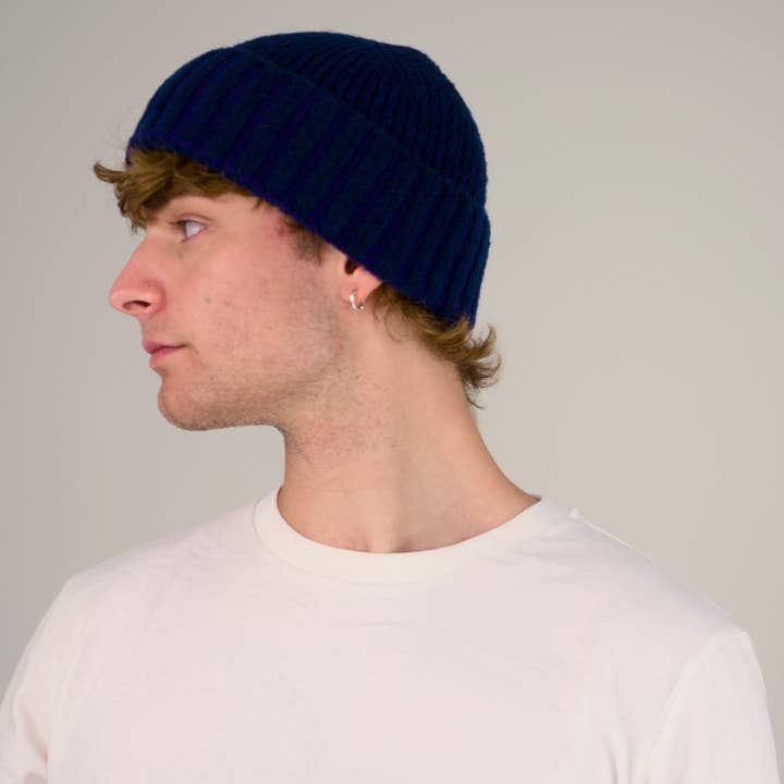 Origin Knitwear - Wholesale Beanie – Women's - Soufflé - Piccadilly Hat - Prussian Blue3