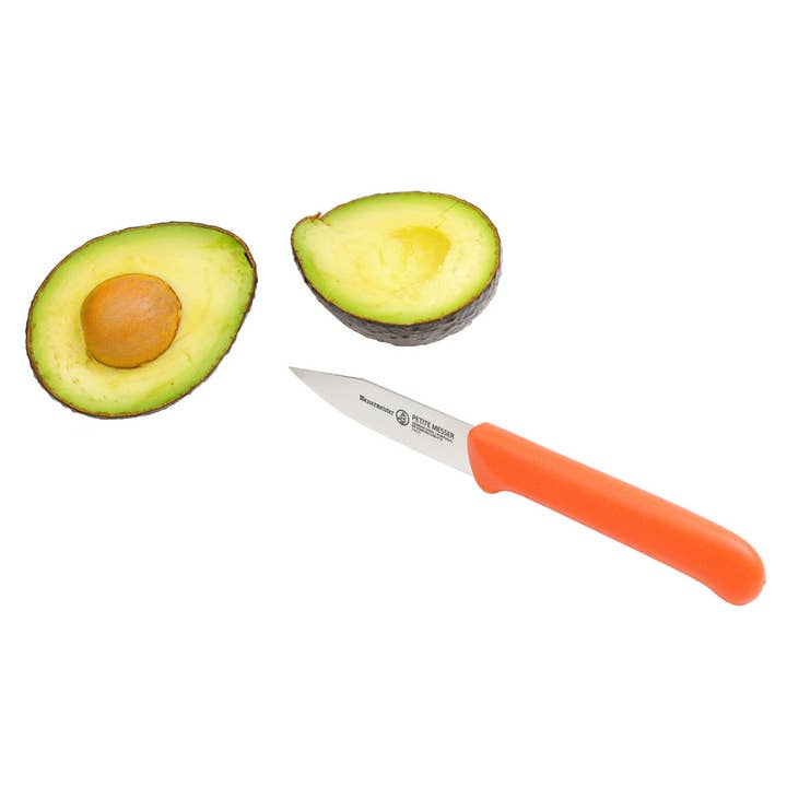 Messermeister - Wholesale Kitchen/Utility Knife - Clip Point Paring Knife With Matching Sheath - 3” / Orange