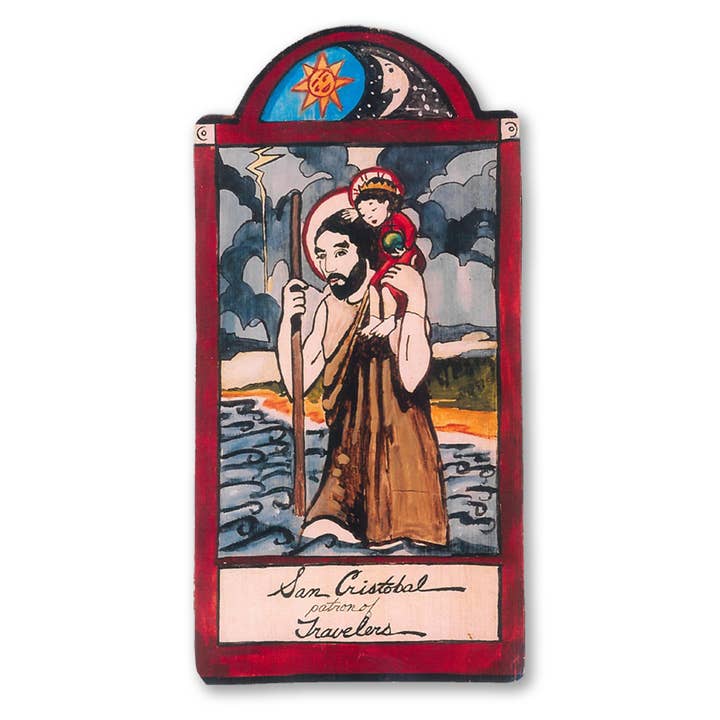 Lynn Garlick Retablos - Wholesale Painting/Drawing - San Cristobal - Travelers, Truck Drivers & Nightmares