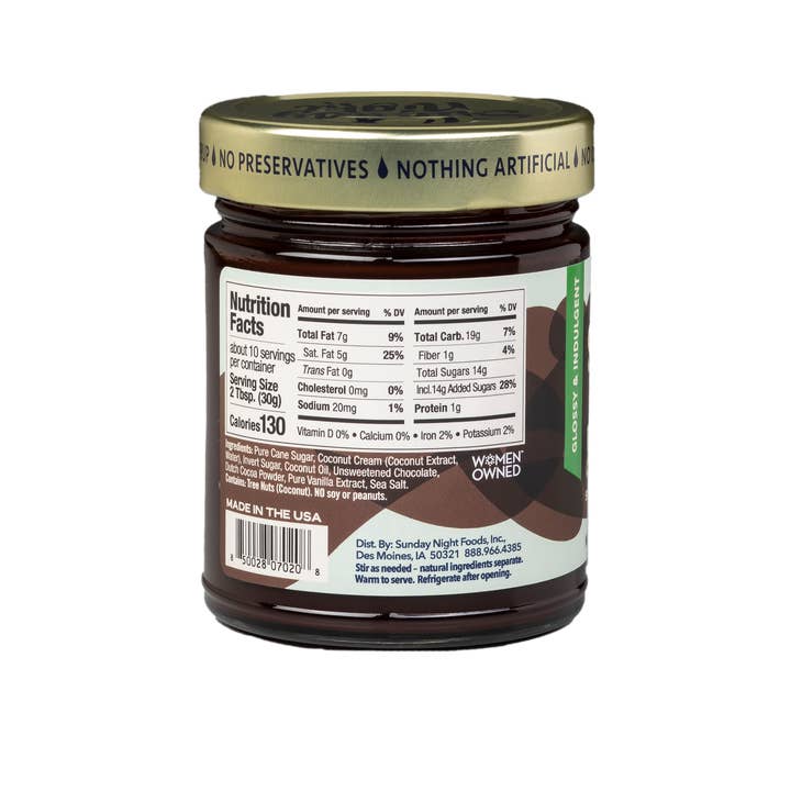 Sunday Night Foods - Wholesale Hot Fudge/Chocolate Spread - Fudgy Chocolate Sauce (Vegan/ Plant-based) 2