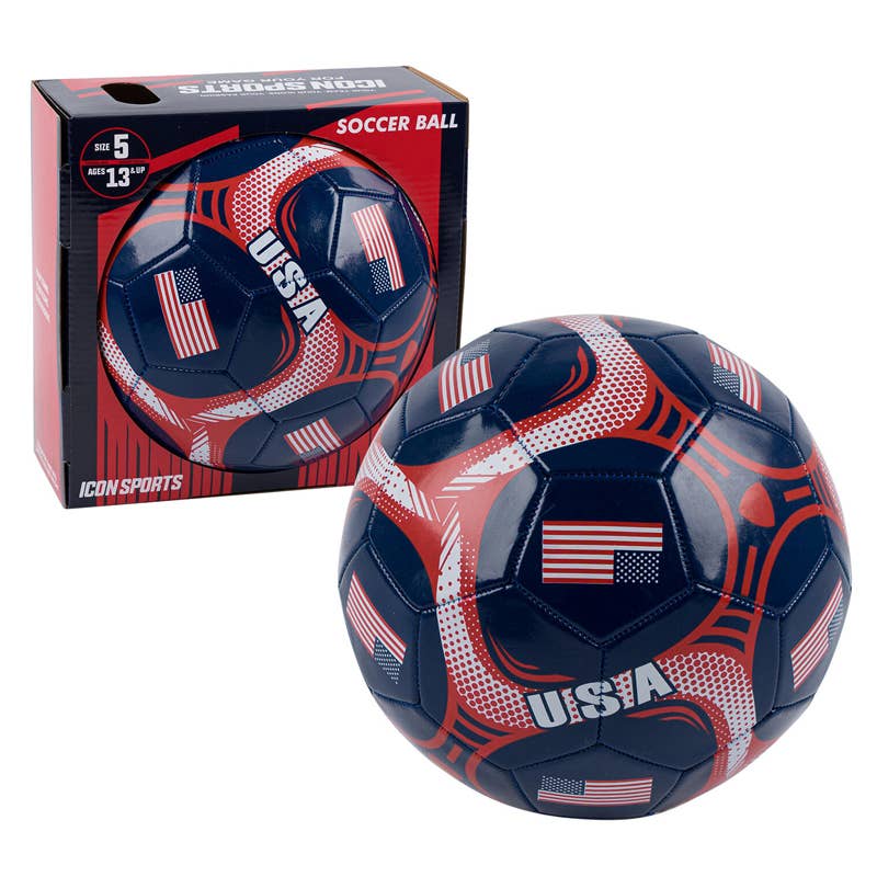 Deluxe Import Trading - Wholesale Sports ball - USA Soccer Ball- Size #5- Navy0