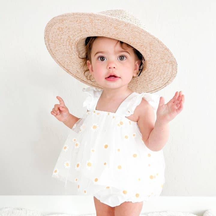 Bailey's Blossoms - Wholesale Bodysuit (Non-Footed) - Baby - Dixie Dress Romper - Pickin' Daisies0