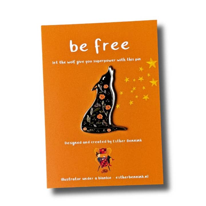 Wolf pin be free for wholesale by Esther Bennink