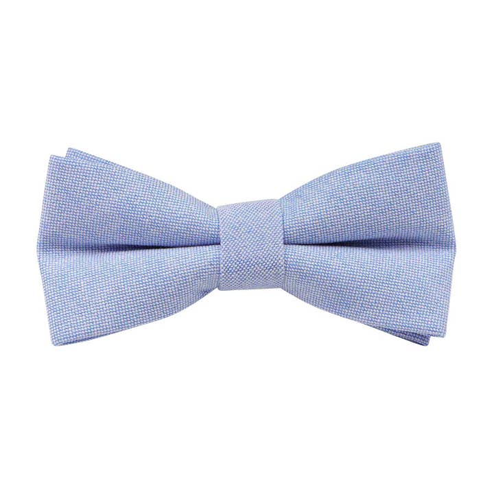 Boys Sky Blue Cotton Bow Tie for wholesale by Dickie Bow