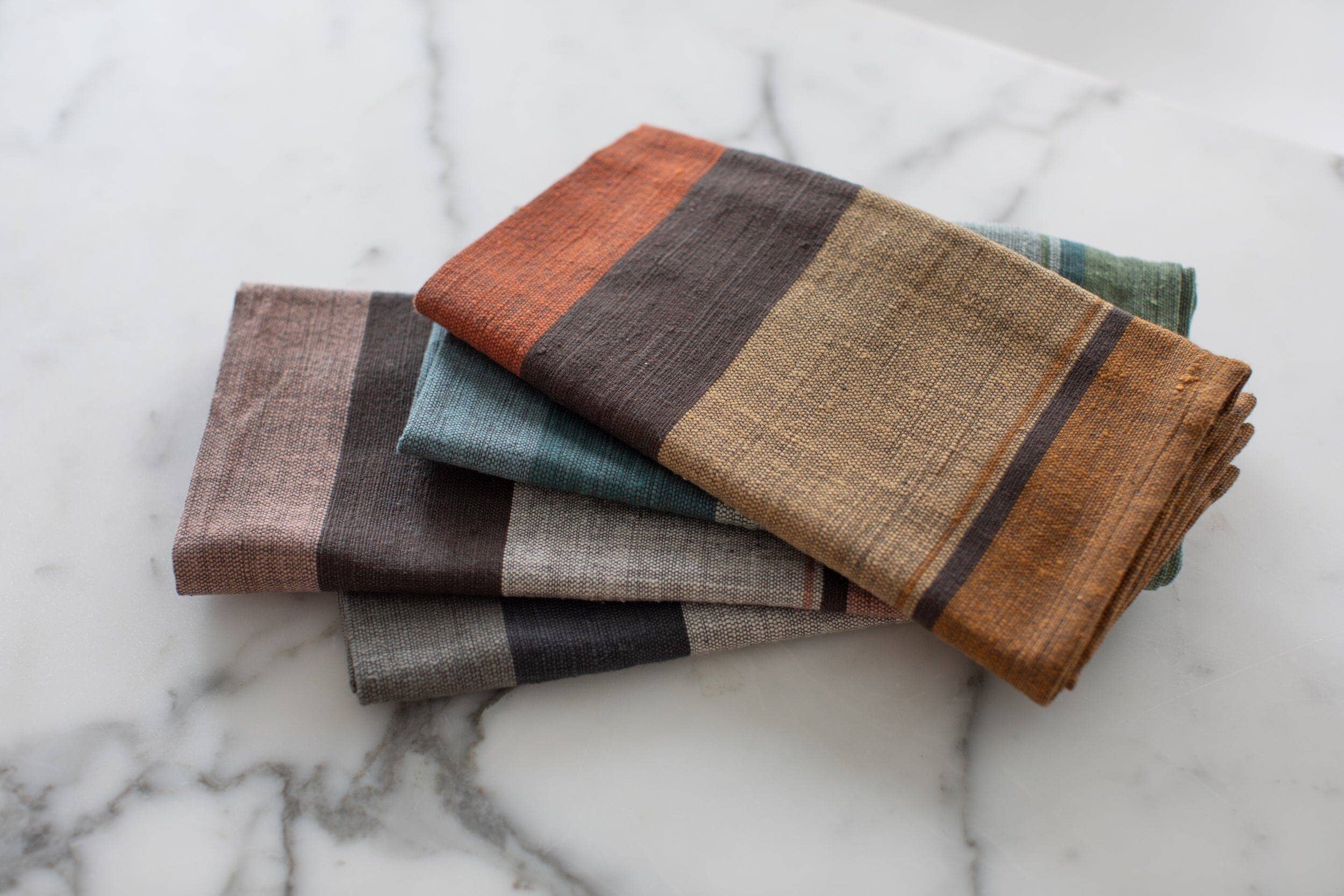 Sabahar - Vente Serviettes de table en tissu - Serviettes en coton éthiopien tissé à la main Dalol | Lot de 26