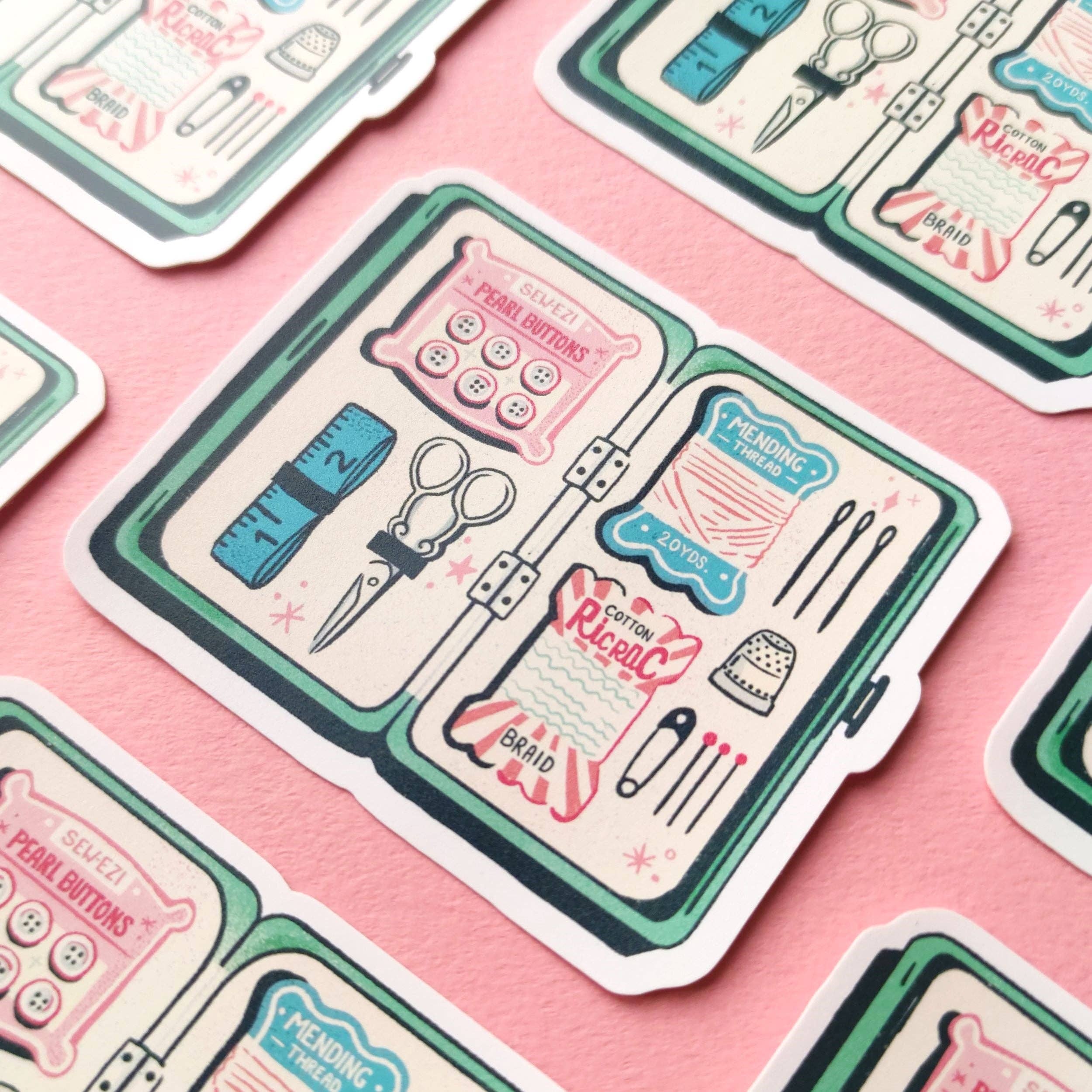 Eve Anderson Draws – wholesale Sticker – Sewing Kit Sticker0