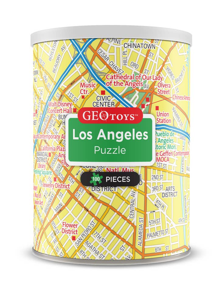 Geotoys 100 Piece Mini Puzzle - Los Angeles for wholesale by Geotoys