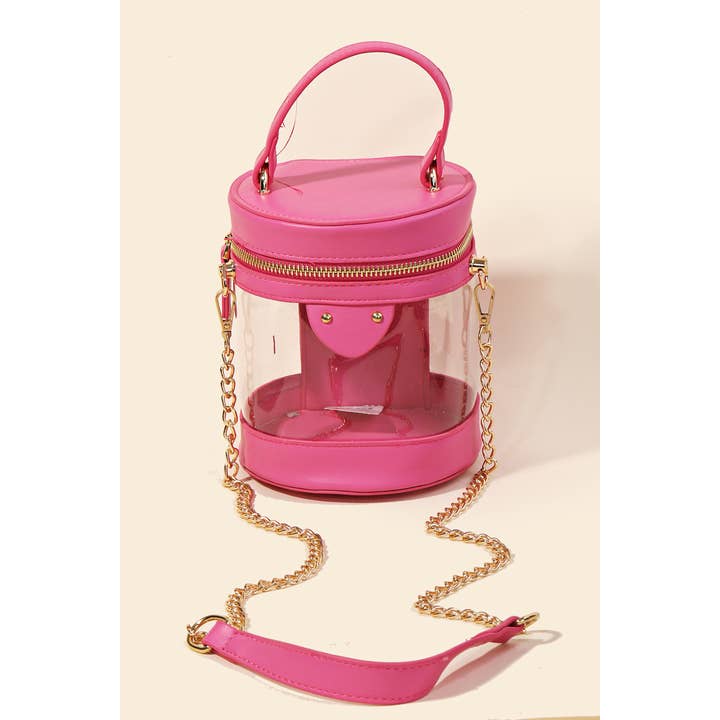 Anarchy Street - Vendita all'ingrosso Borsa a tracolla - Donna - Borsa a secchiello cilindrica in pelle liscia10