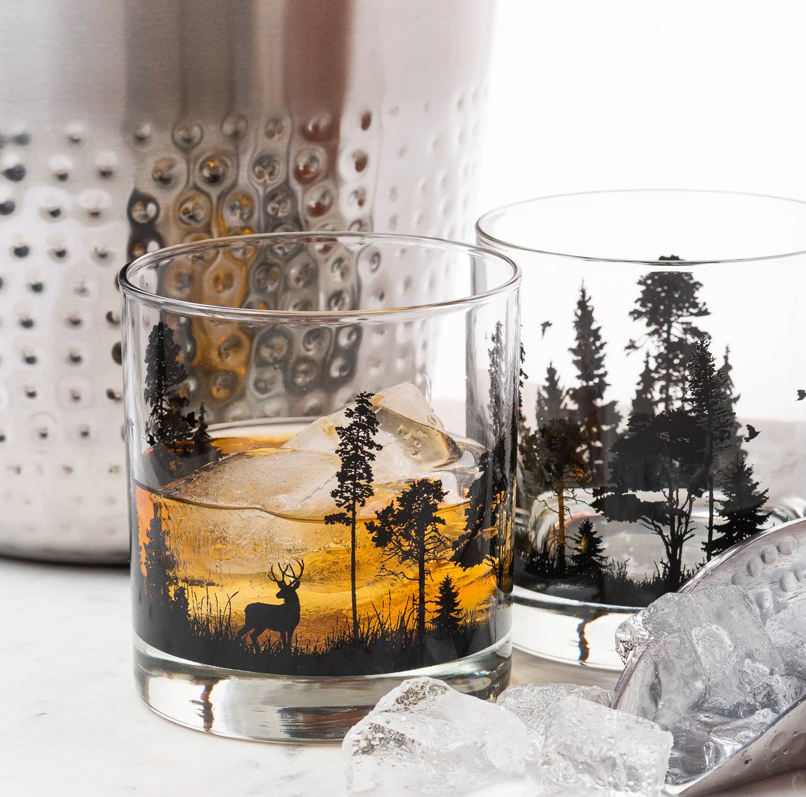 Black Lantern - Vendita all'ingrosso Bicchieri da cocktail/superalcolici - Bicchieri da whisky animali della foresta1