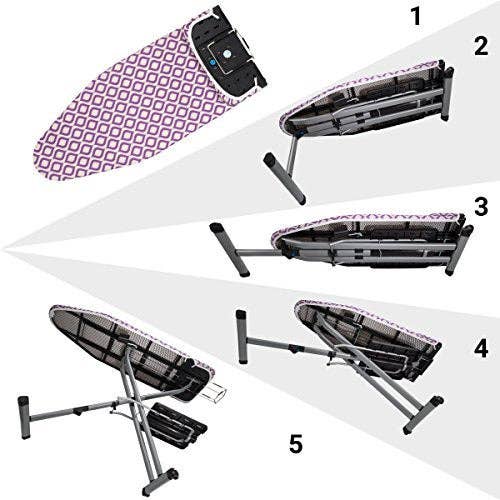 Alpine – wholesale Strykbräda – Bartnelli Pro XL Kompakt professionellt strykbord med 4 ben, galgställ och bomullsdyna, 46 cm x 137 cm1