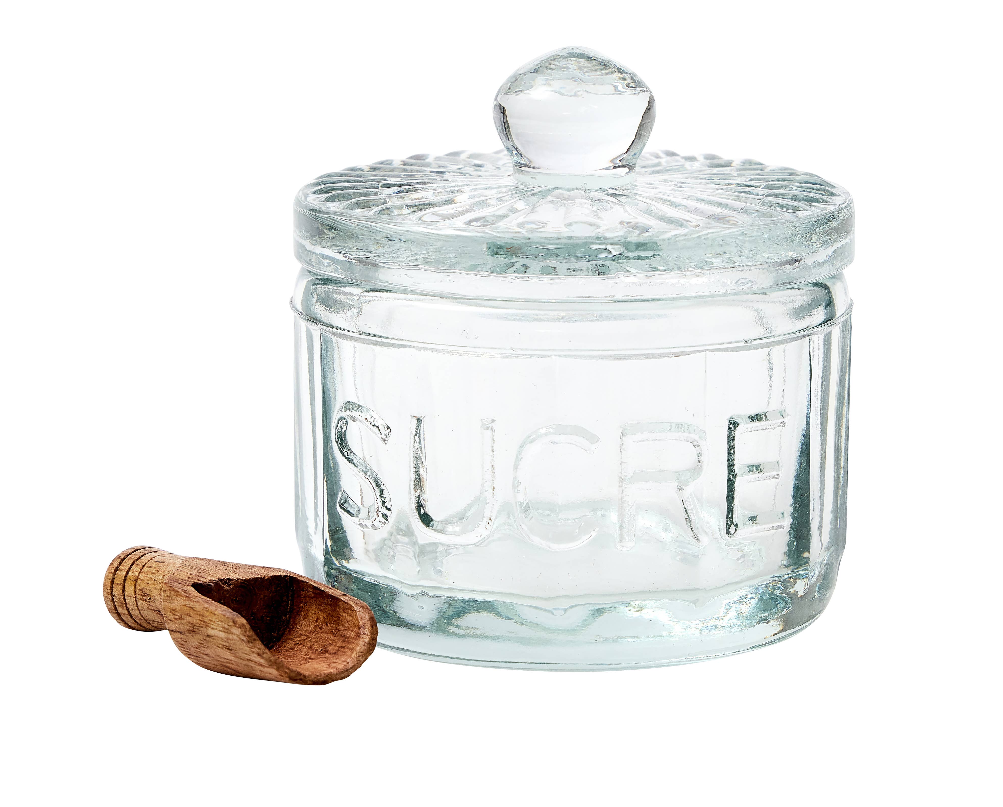 etúHOME - Wholesale Jar - Bistro Glass Sugar Cellar with Scoop7