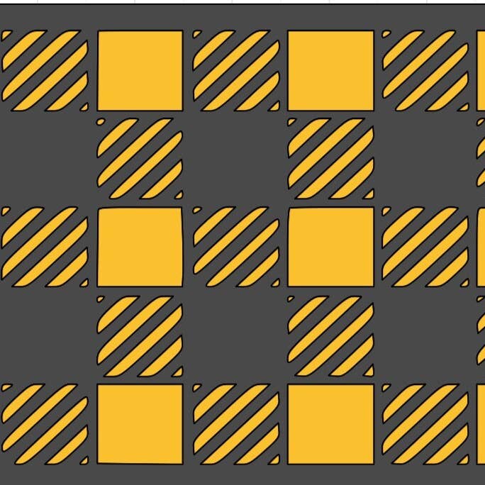 Pochoir à carreaux Buffalo pour la vente par Belle Stencils