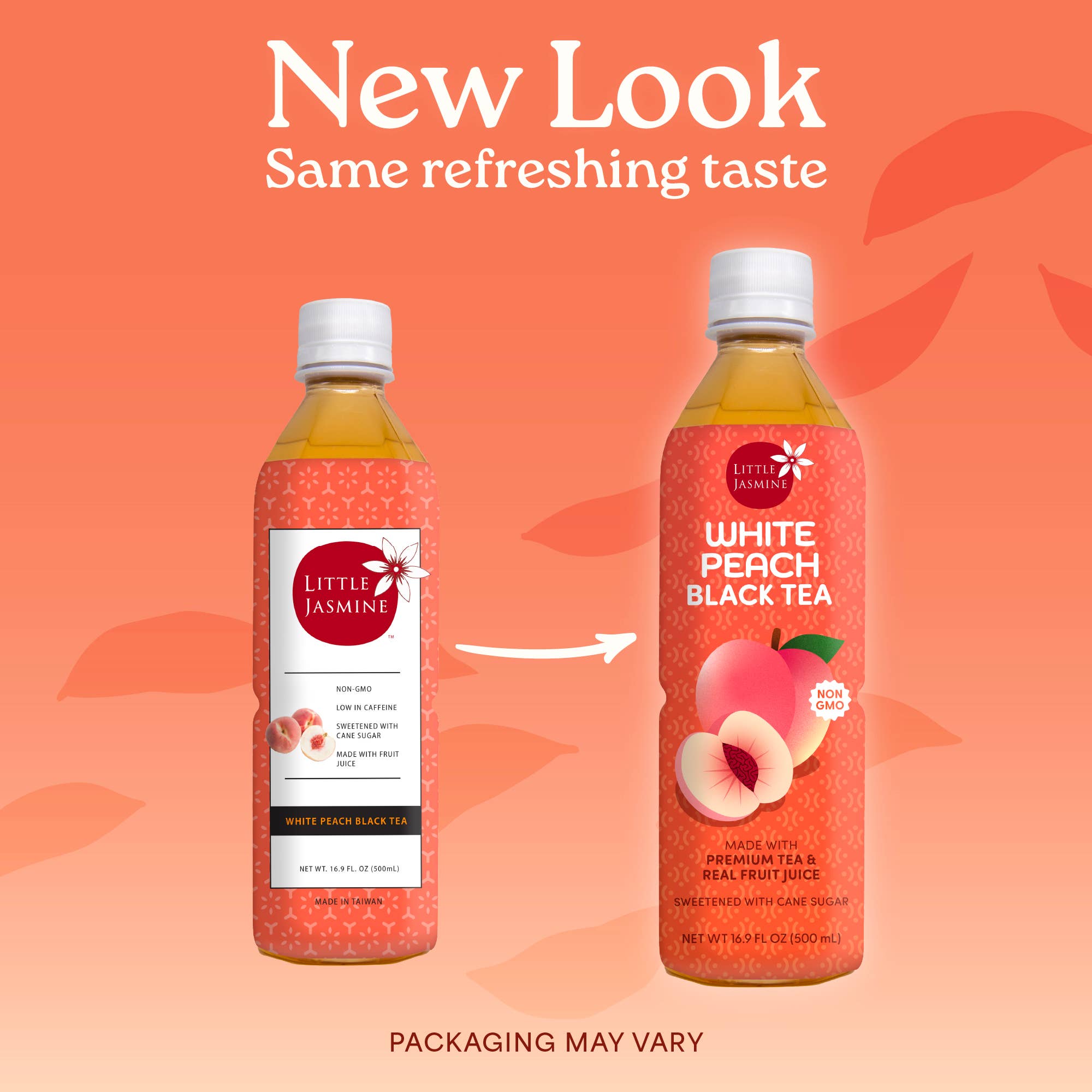 Arroyo Kitchen by Little Jasmine - Wholesale Iced Tea - White Peach Black Tea, 16.9 fl oz - Fruit Tea RTD Beverage1