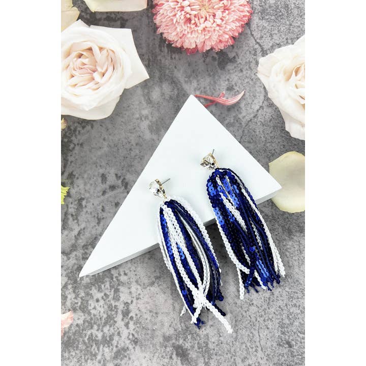 JHP Collection - Wholesale Dangle Earrings - GAME DAY SHINNY DROP SPORTS SEQUINS POST EARRINGS2