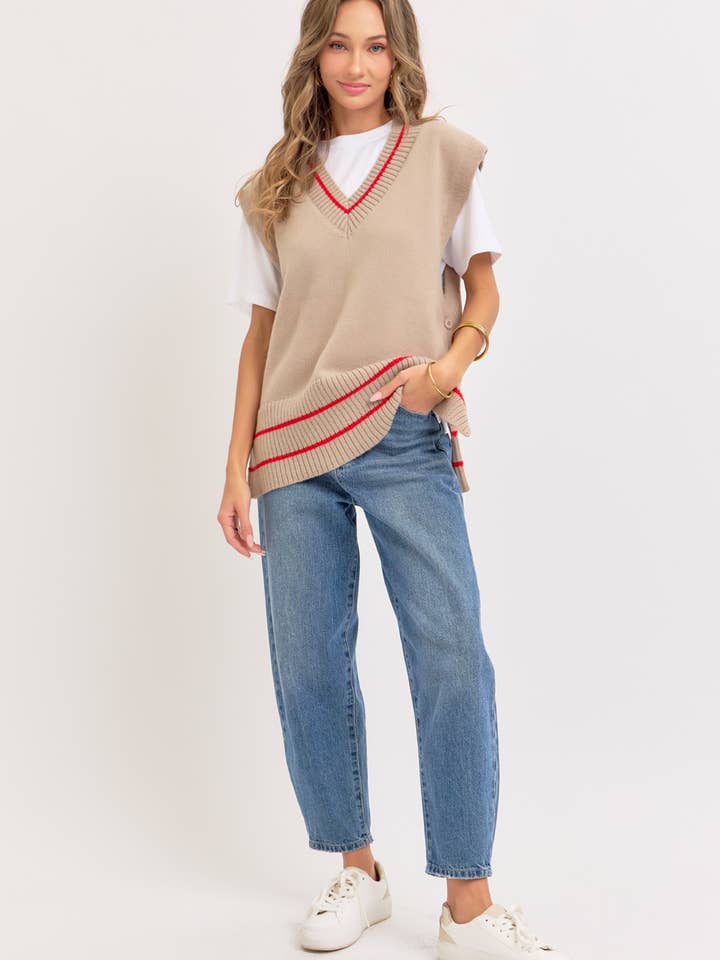 Sweet Lovely by Jen - Wholesale Knit Sweater - Women's - EFFORTLESSLY ESSENTIAL KNIT TOP/VEST32