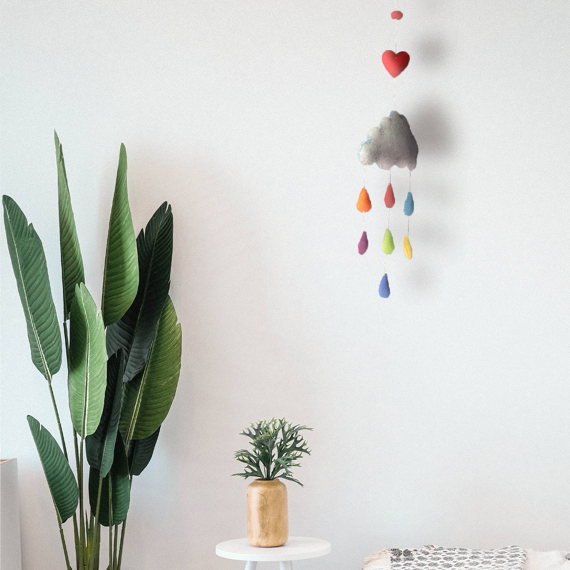 Global Crafts – wholesale Baby mobile – Colorful Raindrops Baby Nursery Felt Mobile2