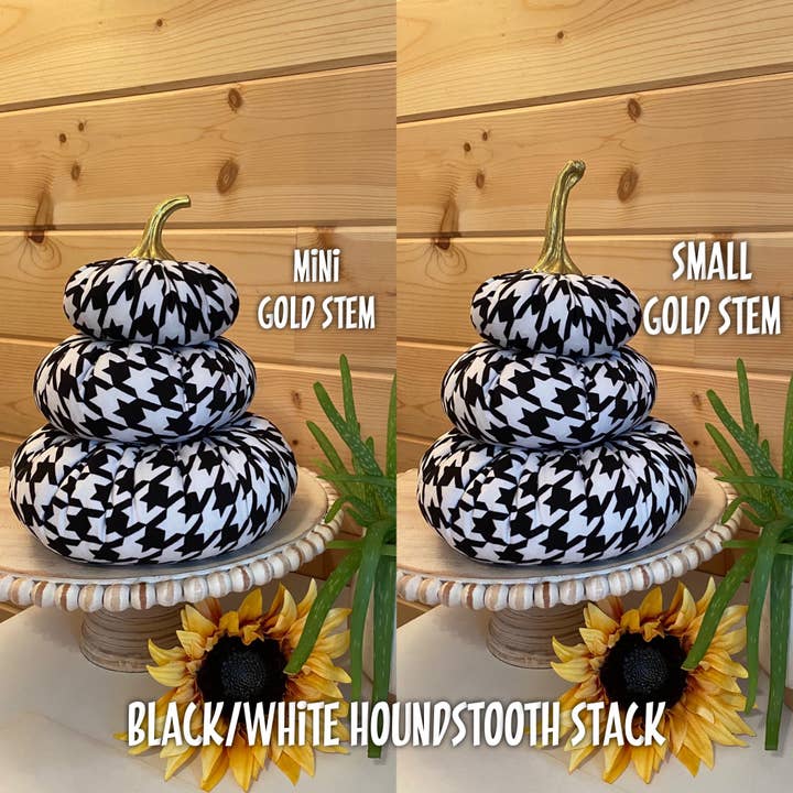 Leanne Bruce Co. - Wholesale Decorative Tabletop Object - Fabric Pumpkin Tiered Stacks Colorful Statement Centerpiece4