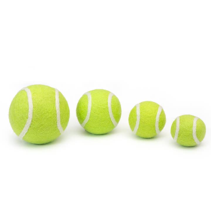 Friendsheep - Wholesale Pet Fetch Ball - Dog - Pet Toy Tennis Wool Ball - Set of 2 - Dog Cat - GREEN3