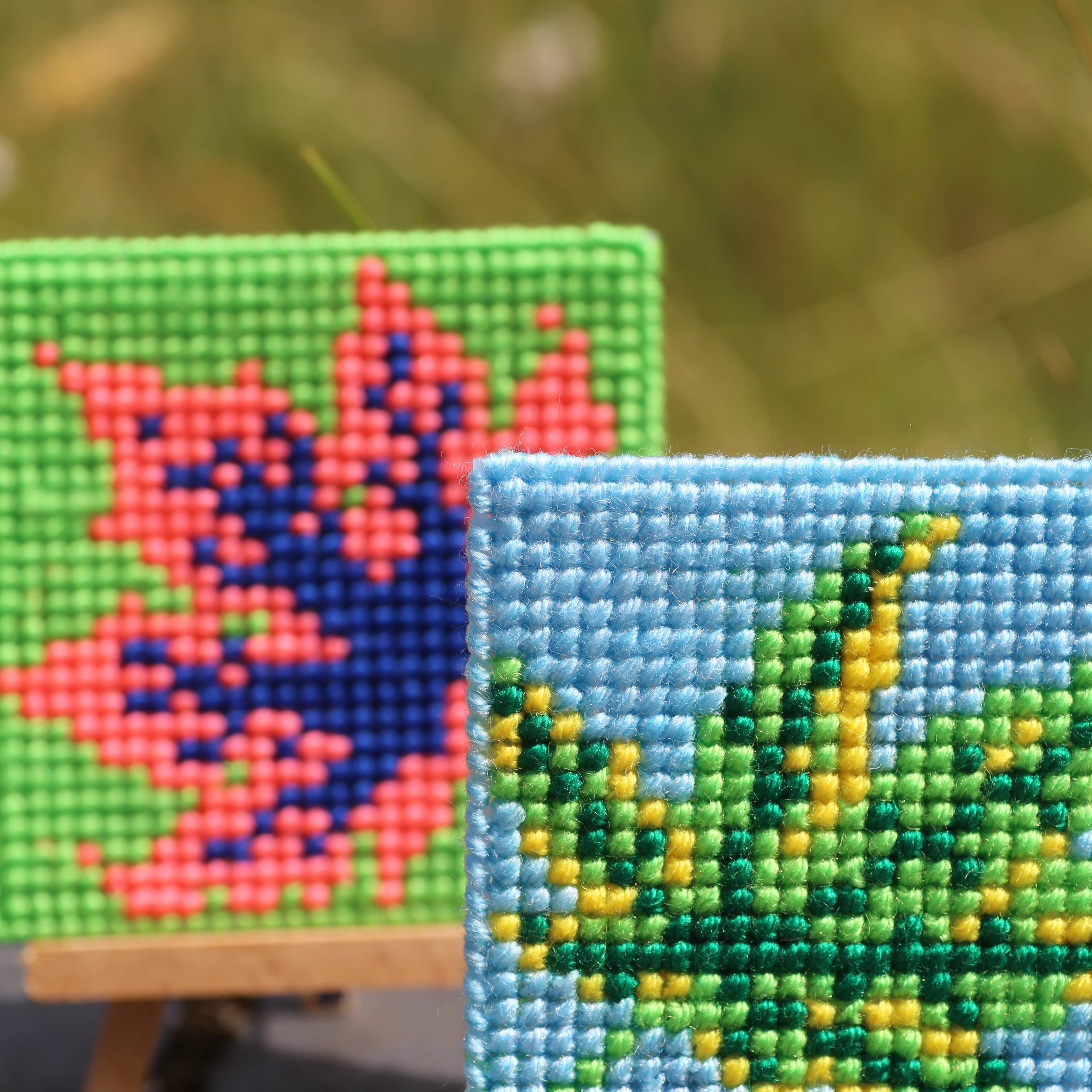 West Design Products - Wholesale DIY craft kit – Child - Royal Horticultural Society Mini Cross Stitch Kit Leaves7