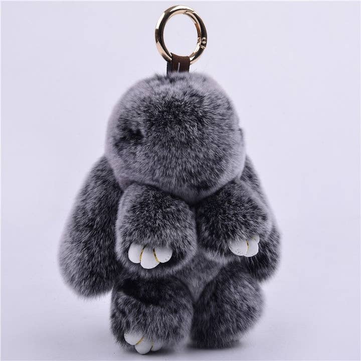 FurDecoration - Wholesale Keychain - Women's - Rex Rabbit Fur Adorable Rabbit Doll Bag Charm Keychain6