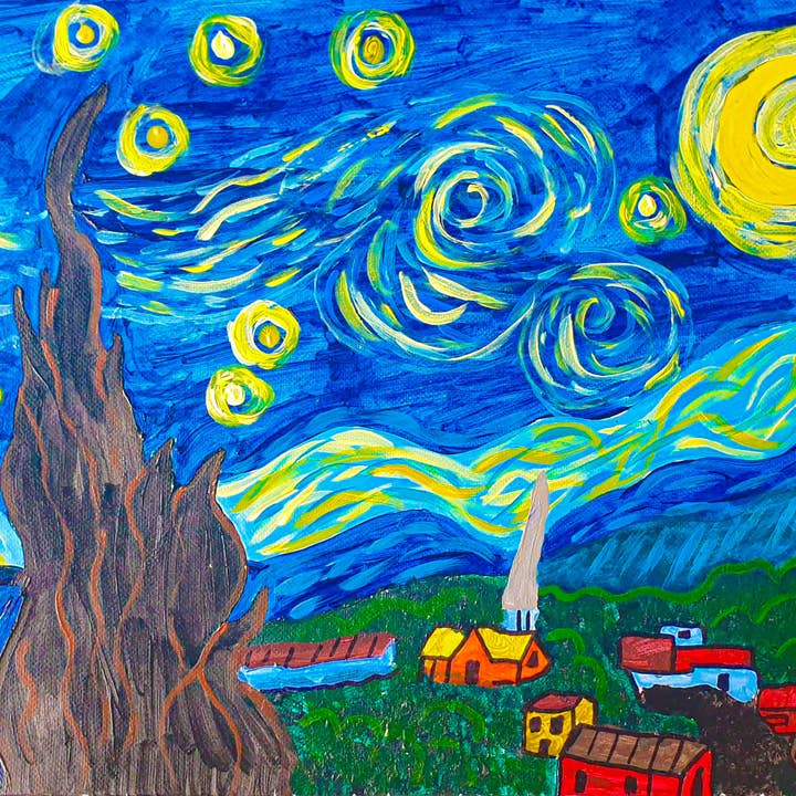 Like Van Gogh's Starry Night for wholesale by Amabel Illustrations