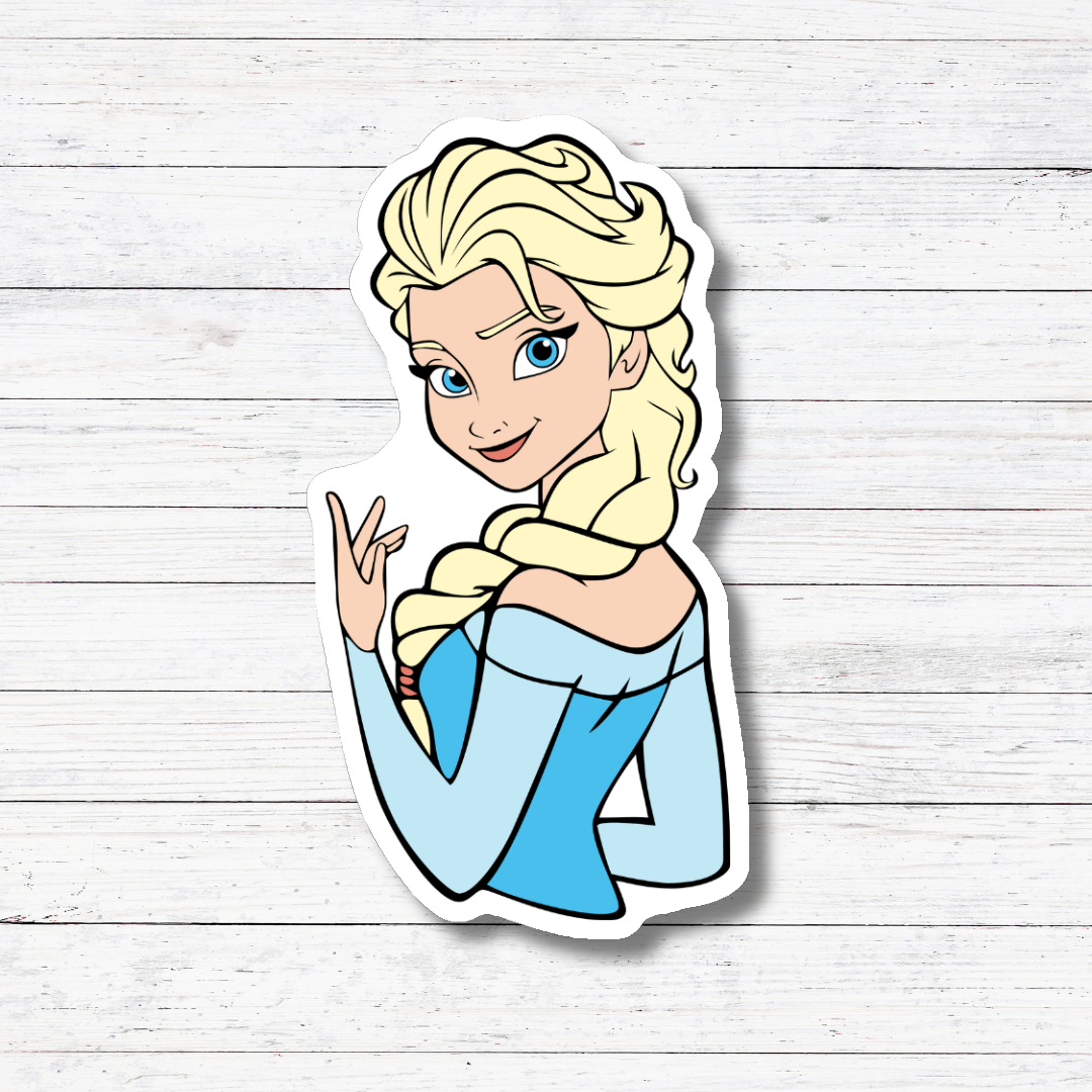 Oily Graphic Creations - Wholesale Sticker - Elsa -Princess Stickers/Magnet1
