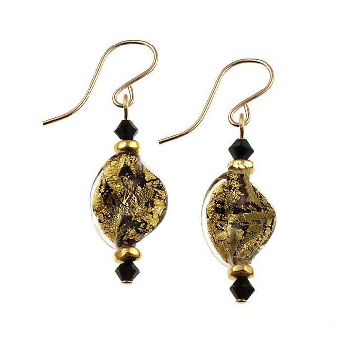 SE-1282 Earring Twist Golden Shadow for wholesale by Andrea Menghetti