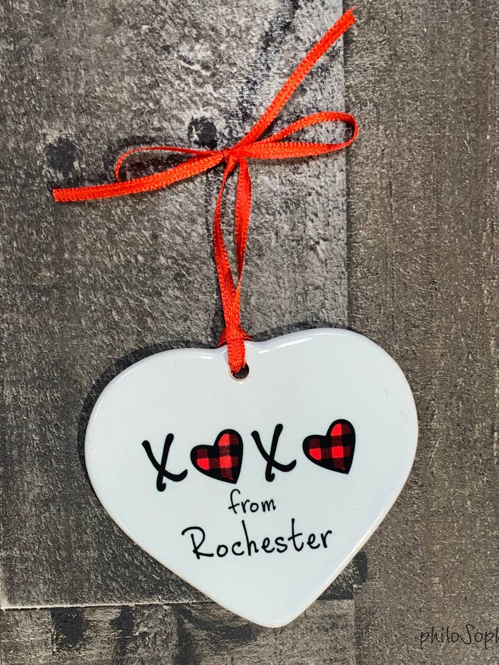 Name Drop - ADORNO DE CORAZÓN XOXO para venta al por mayor de philoSophie's Stationery & Gifts