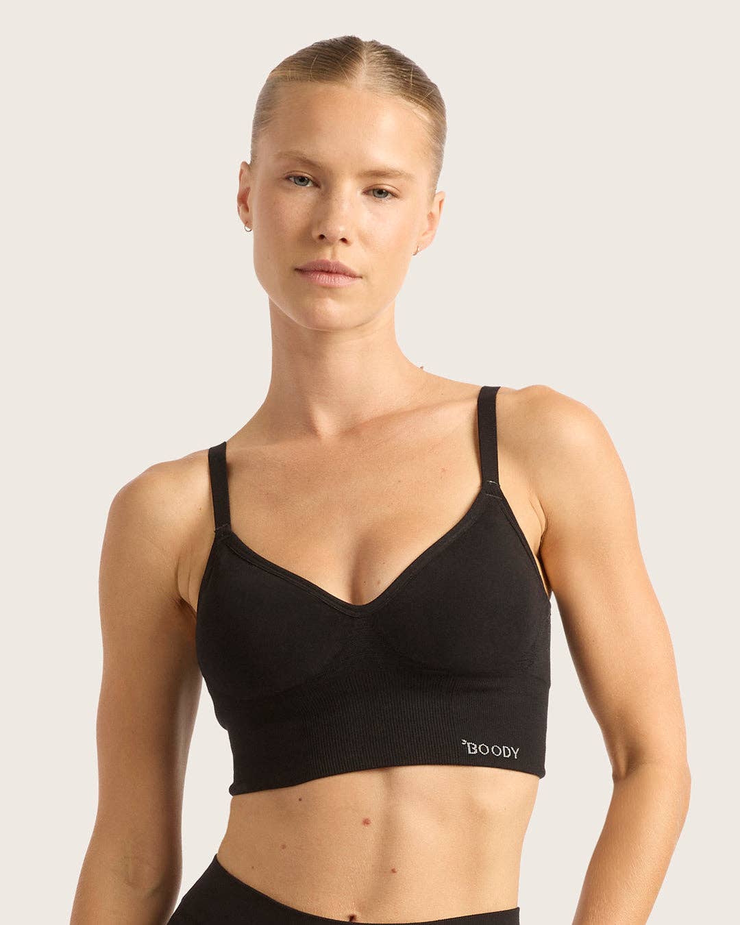 Wireless Low Back Bra - Black for wholesale on Faire1