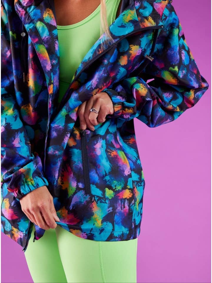 Mama Movement - Wholesale Raincoat – Women's - Rainbow Splatter Raincoat - Adults4