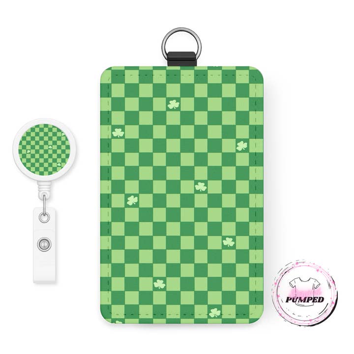 Checkered - Retractable Badge Reel & I.D. Badge Holder for wholesale by Beyond Pumped