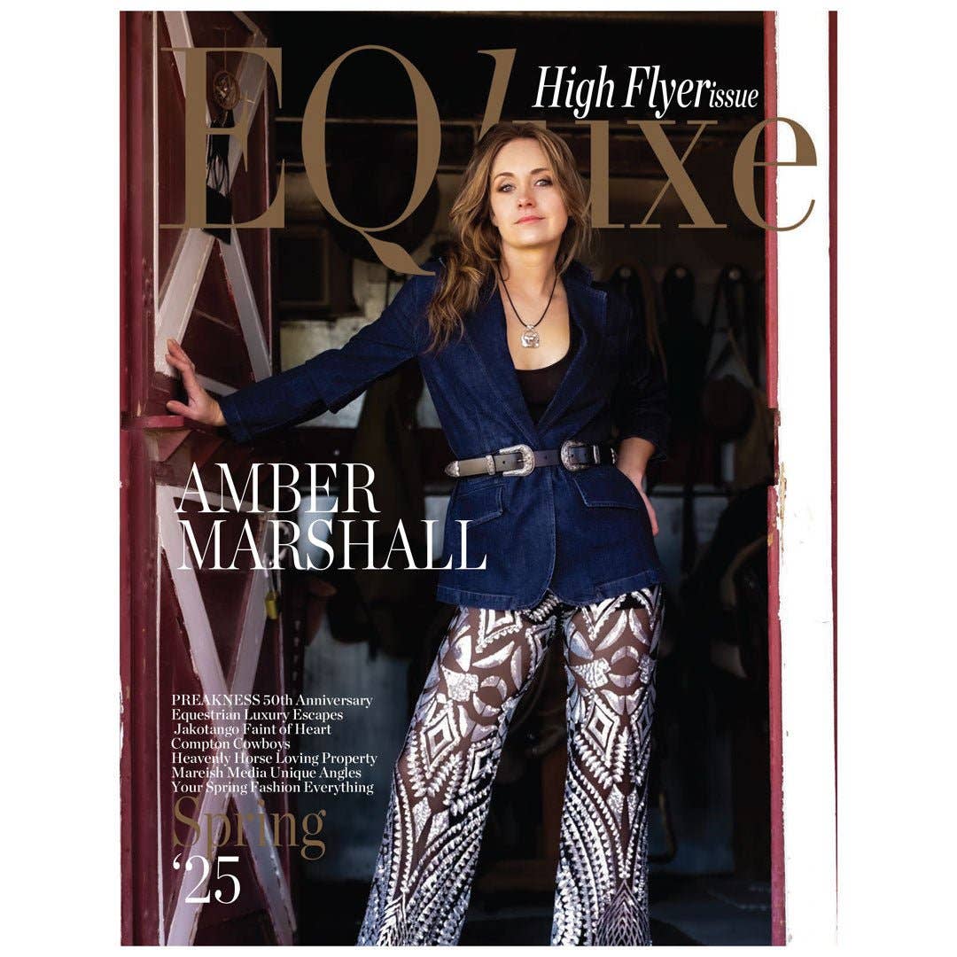 URBAN-EQUESTRIAN - Wholesale Dangle Earrings - Calista - Sterling Silver Bosal Horseshoe Earring on Natural Leather1