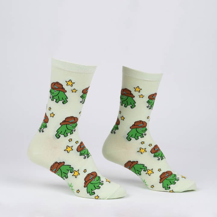 Yee Frog! Crew Socks for wholesale by Sock it To Me