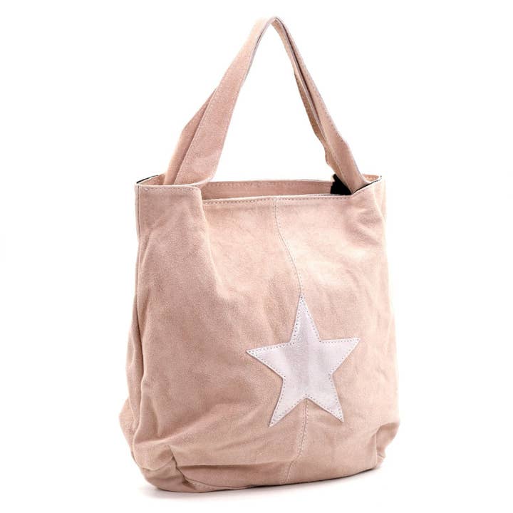 Tempest Designs – wholesale Tote bag – Women's – Semi metallic star suede bag