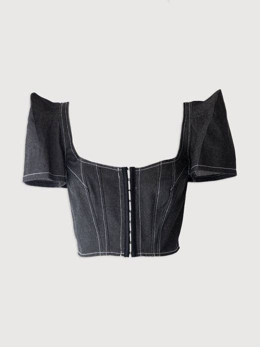 Mercy House Studio - Wholesale Corset - Women's - PAPILLON DENIM CORSET0