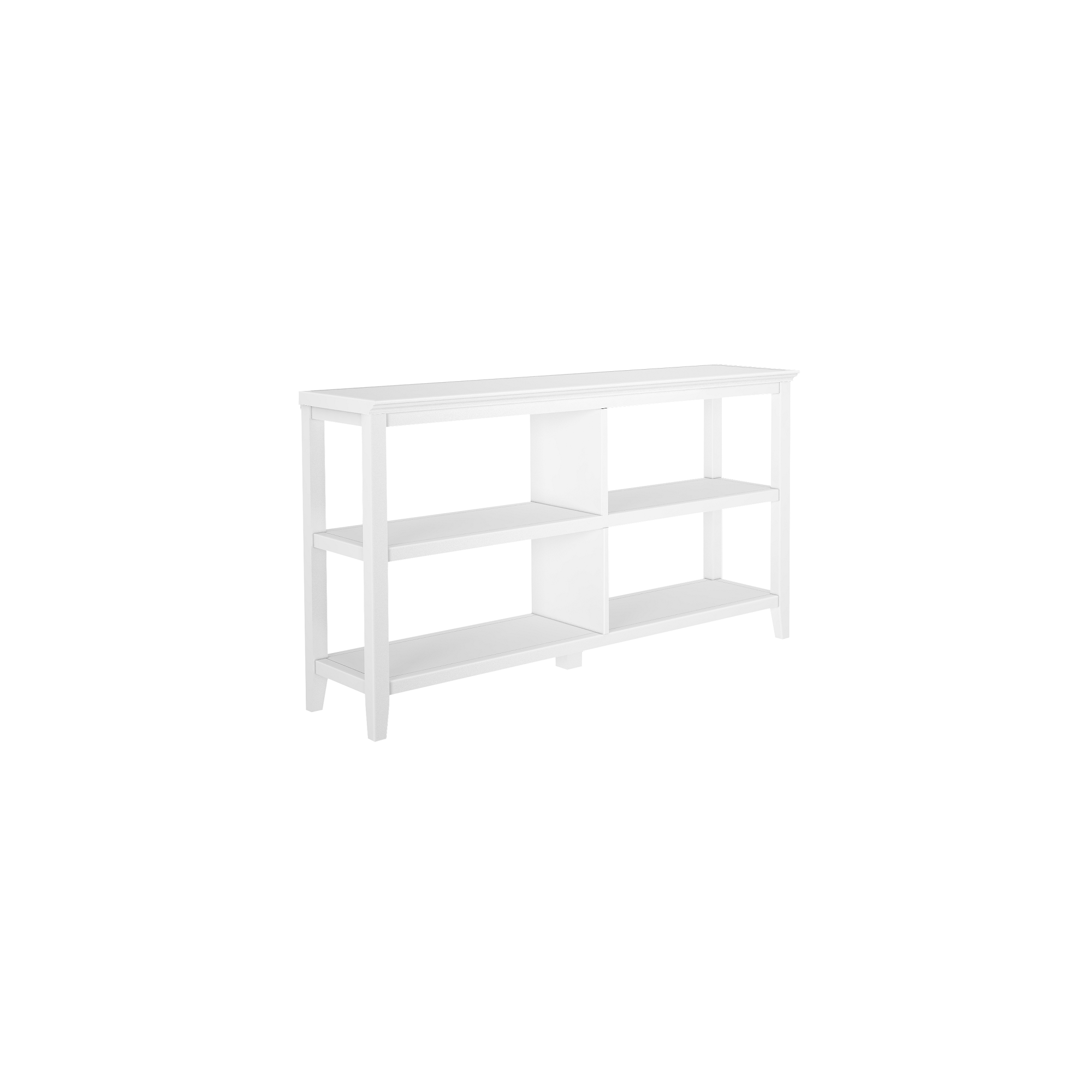 HomeRoots - Wholesale Bookcase - 30" White Wood Two Shelf Bookcase1
