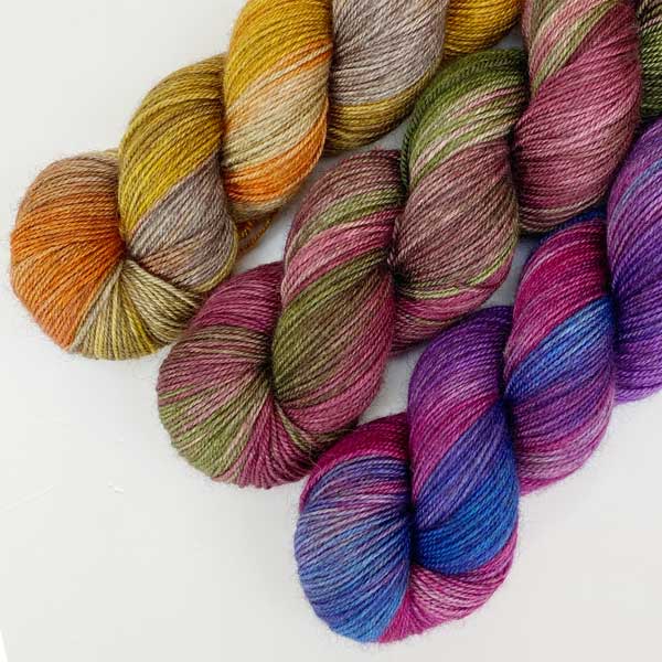 Orchidean Luxury Yarns - Wholesale Yarn - Mulberino 4ply  Merino Silk and Yak yarn dyed to order7