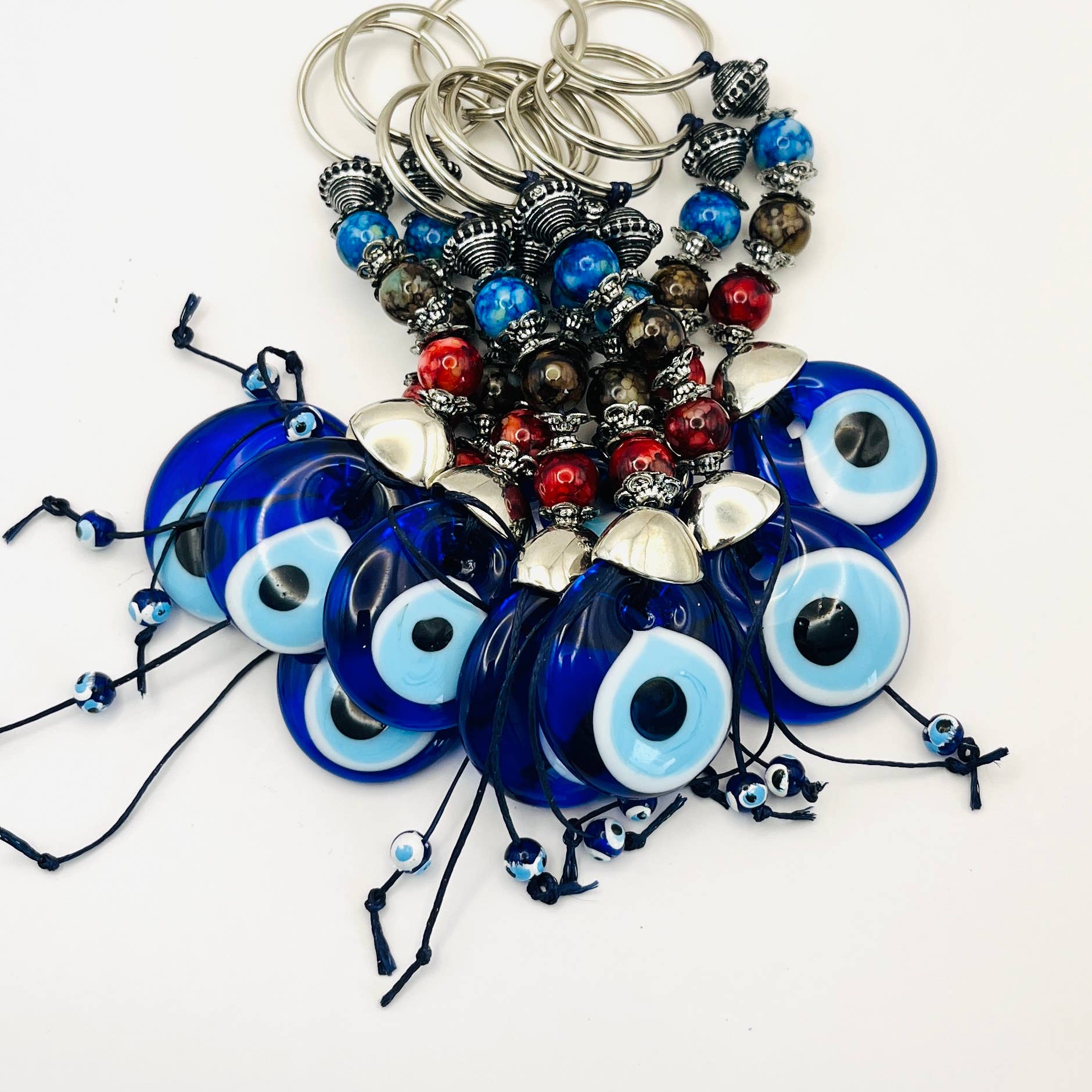 Loli - Wholesale Keychain - Women's - Handmade Three Stones Keychain - Turkish Craftsmanship1