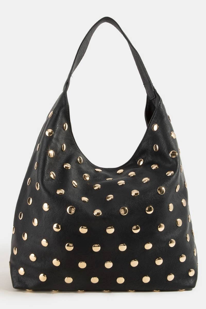 Oblige by G - Wholesale Shoulder bag – women's - Studded Slouch Hobo Bag
 MMA92880