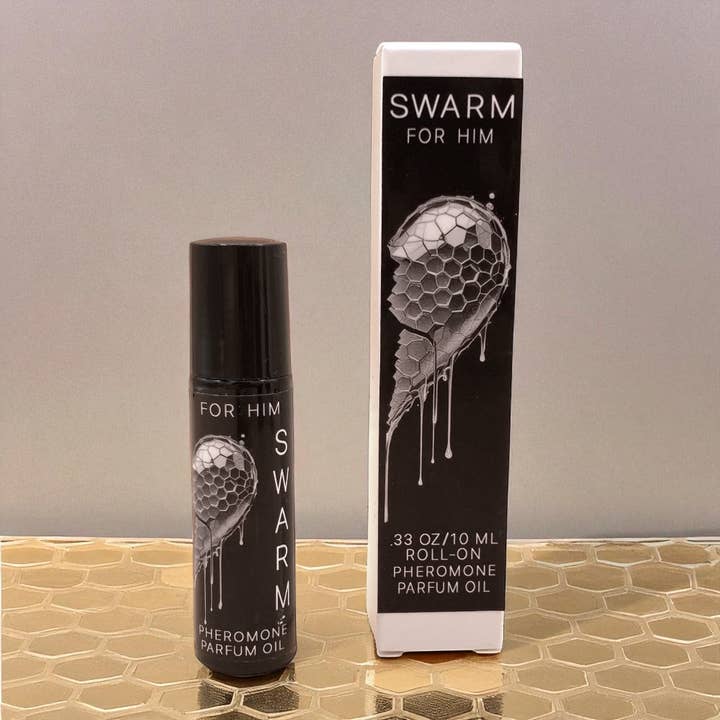 SWARM "FOR HIM" ROLLER PHEROMONE COLOGNE Valentine's Day for wholesale by Lorabees